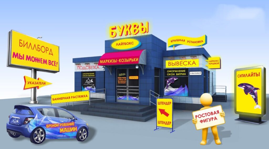 Эффективные решения наружной рекламы для малого, среднего и крупного бизнеса